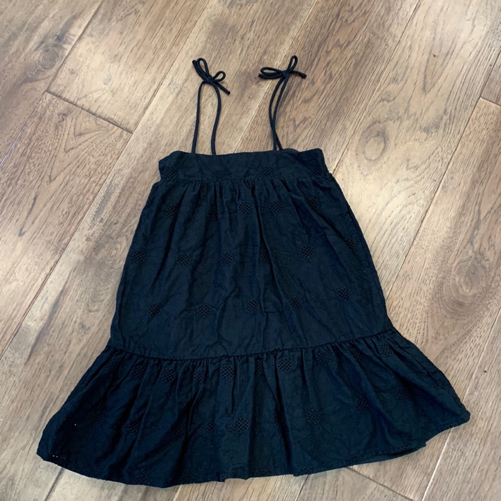 Cotton ON Kids black strappy dress girls size 4